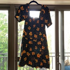 Black tea party dress